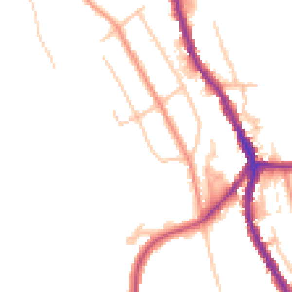 Daytime road noise heatmap for CR3 0DB