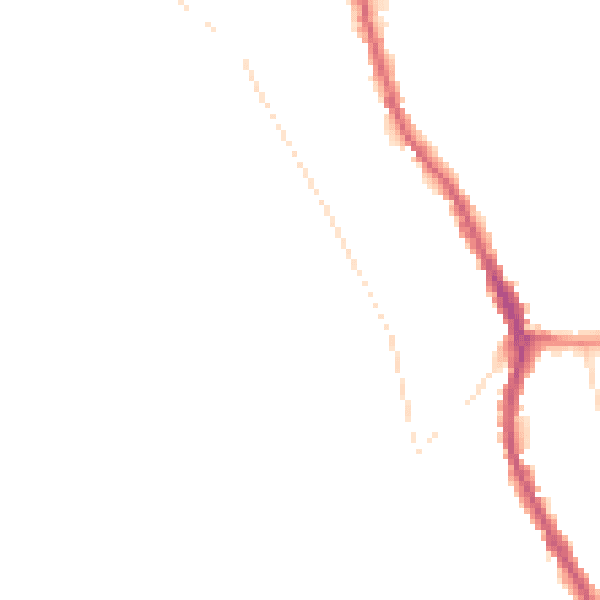 Night-time road noise heatmap for CR3 0DB