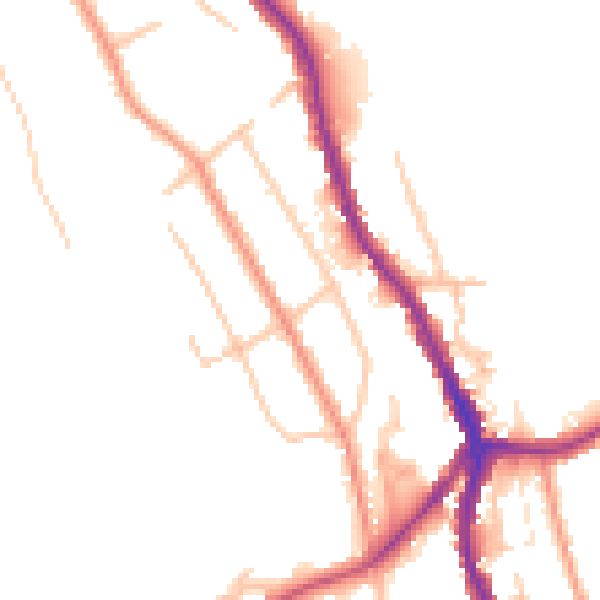 Daytime road noise heatmap for CR3 0DL