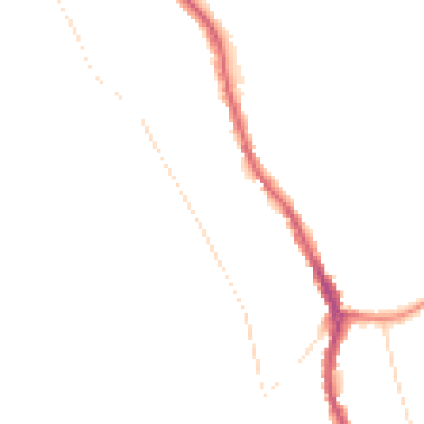 Night-time road noise heatmap for CR3 0DL