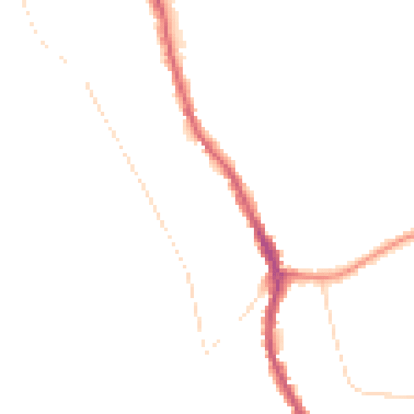Night-time road noise heatmap for CR3 0DR