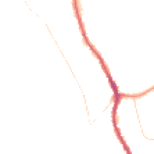 Night-time road noise heatmap for CR3 0DW