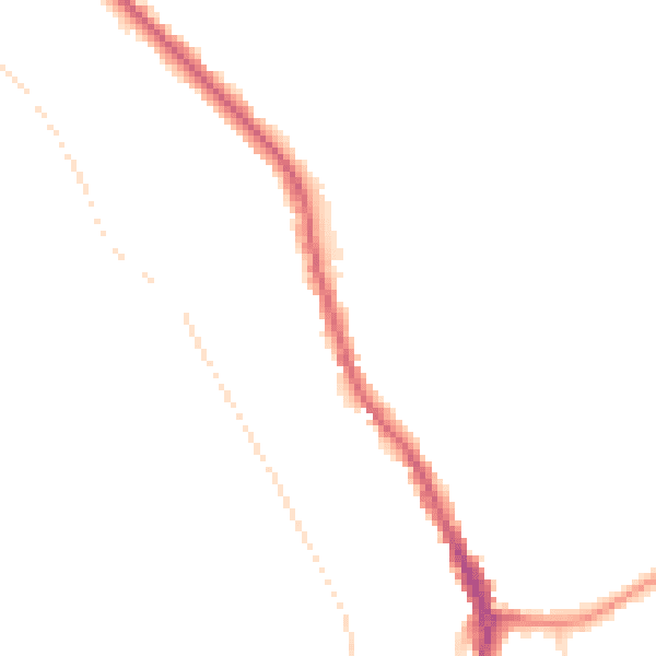Night-time road noise heatmap for CR3 0EA