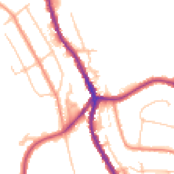 Daytime road noise heatmap for CR3 0ED