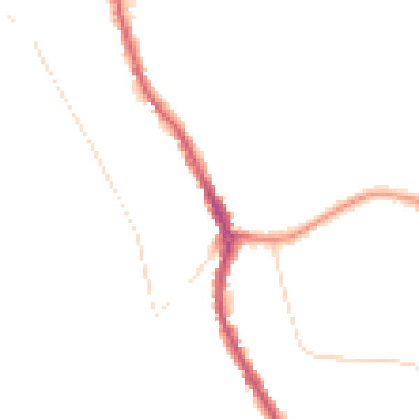 Night-time road noise heatmap for CR3 0ED