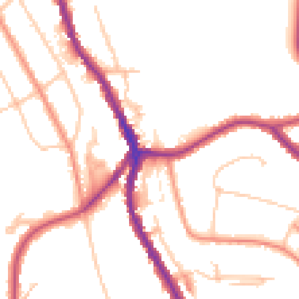 Daytime road noise heatmap for CR3 0ER