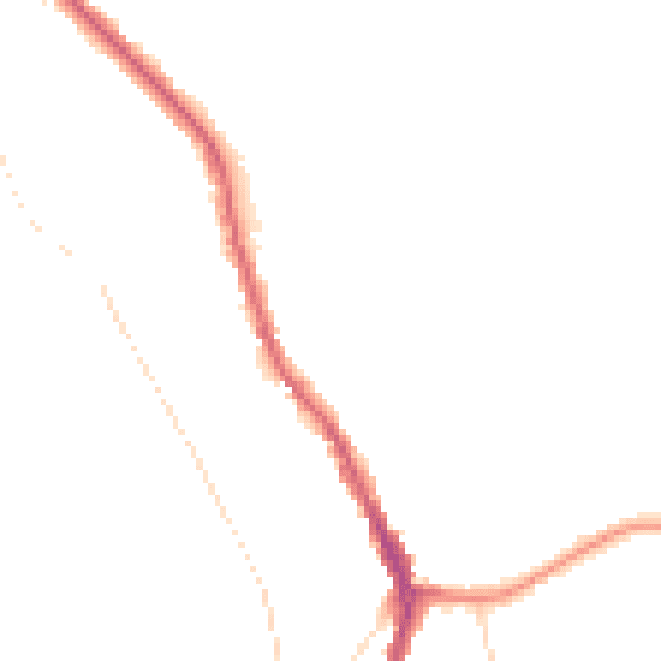 Night-time road noise heatmap for CR3 0EW
