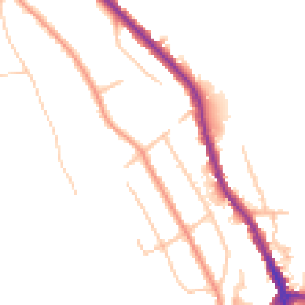 Daytime road noise heatmap for CR3 0EX