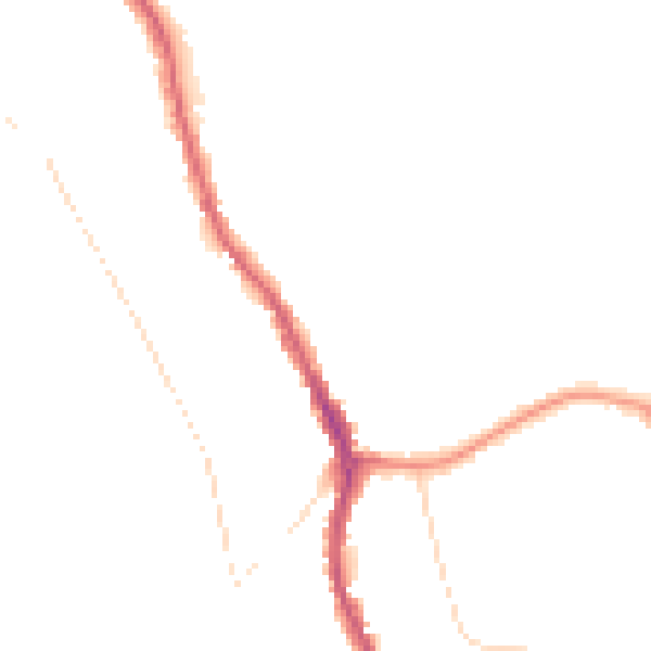 Night-time road noise heatmap for CR3 0EZ