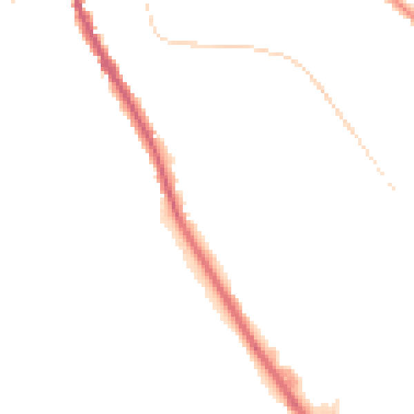 Night-time road noise heatmap for CR3 0GF