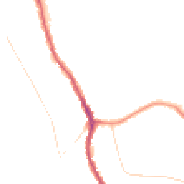 Night-time road noise heatmap for CR3 0HE