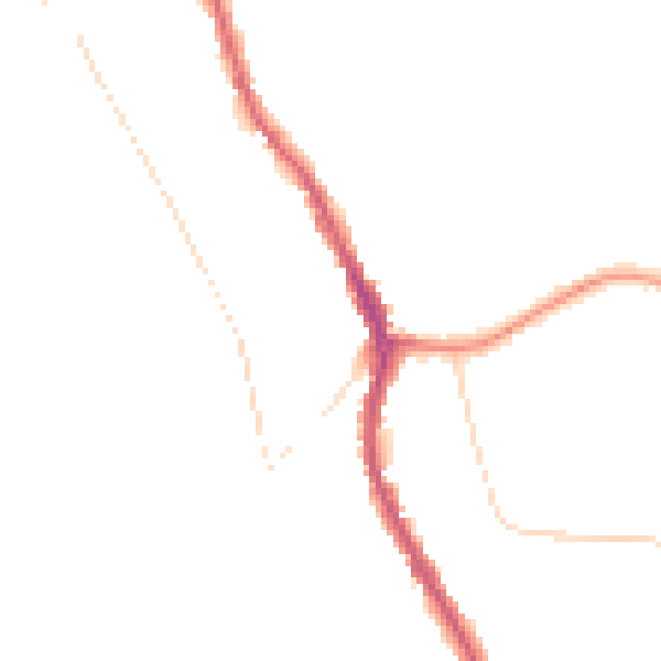 Night-time road noise heatmap for CR3 0HJ