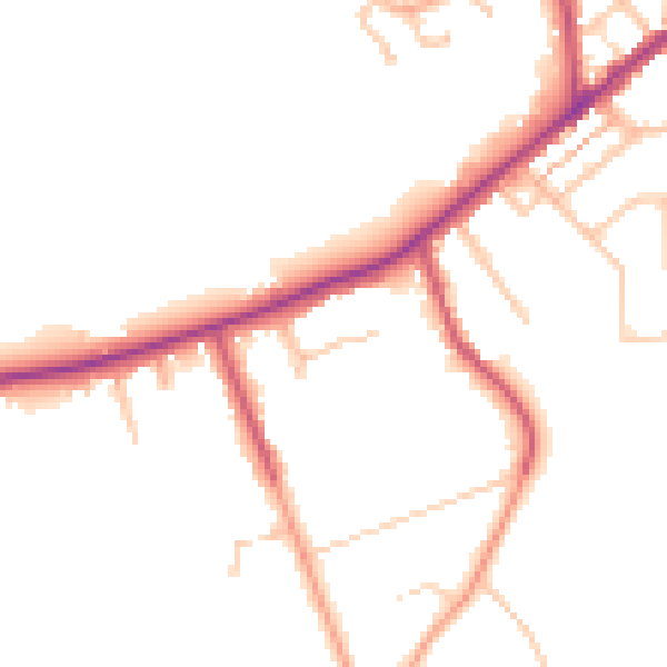 Daytime road noise heatmap for CR3 5AR