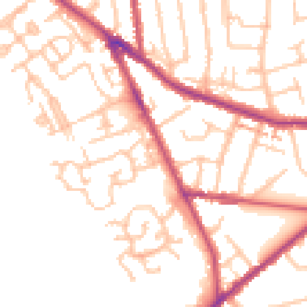 Daytime road noise heatmap for CR3 5AT