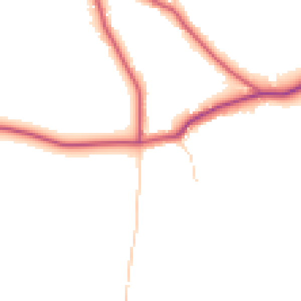 Daytime road noise heatmap for CR3 5BP