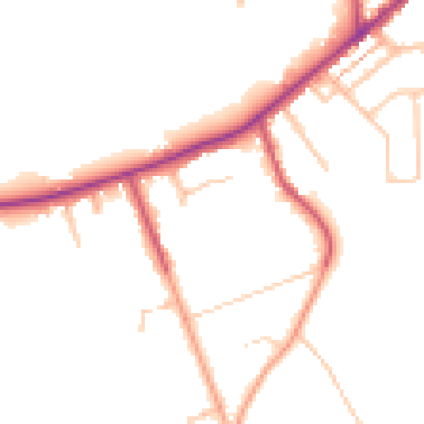 Daytime road noise heatmap for CR3 5DS