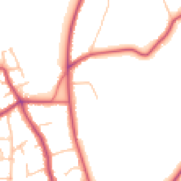 Daytime road noise heatmap for CR3 5EL