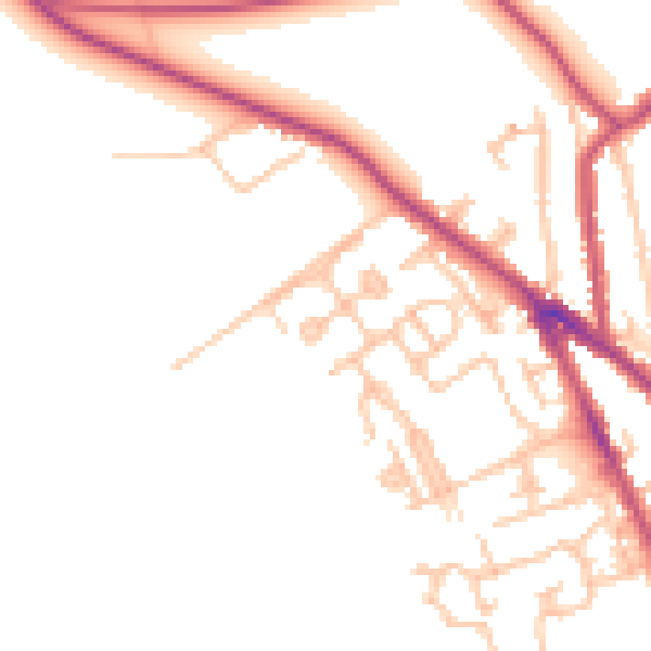 Daytime road noise heatmap for CR3 5GD
