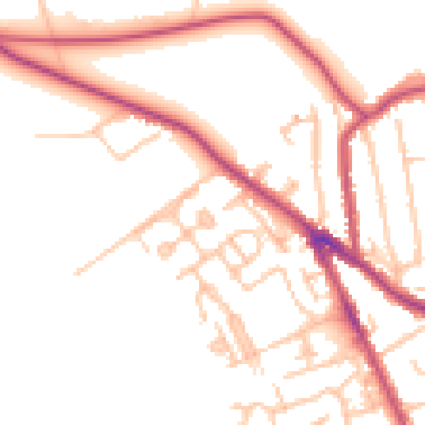Daytime road noise heatmap for CR3 5GE