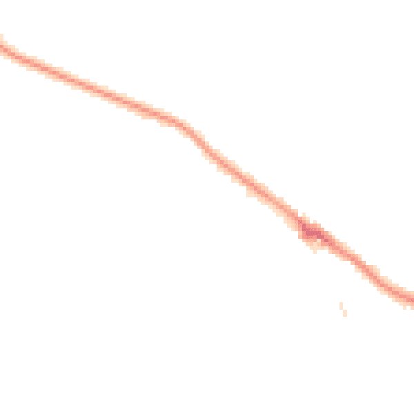 Night-time road noise heatmap for CR3 5GE