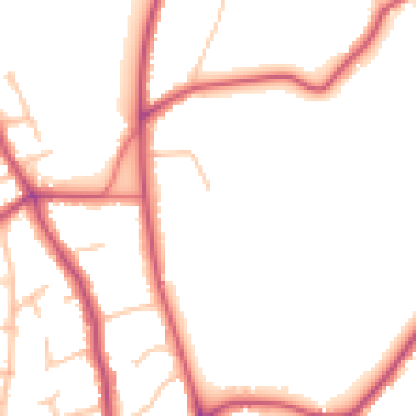 Daytime road noise heatmap for CR3 5GP