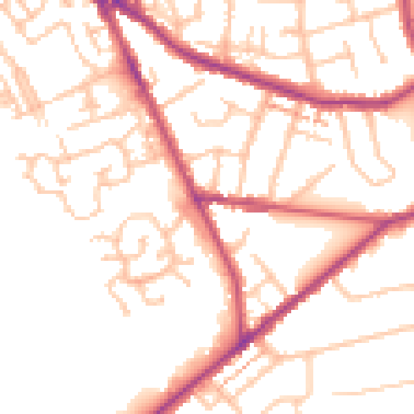 Daytime road noise heatmap for CR3 5NF