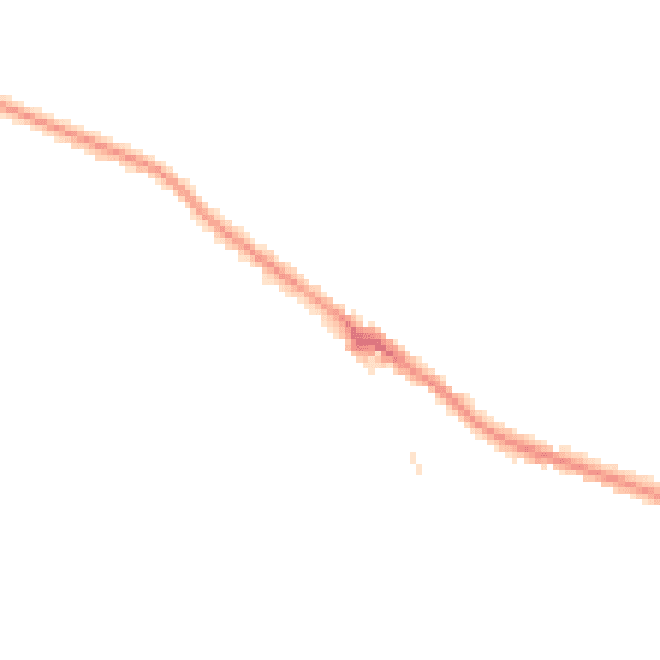 Night-time road noise heatmap for CR3 5NP