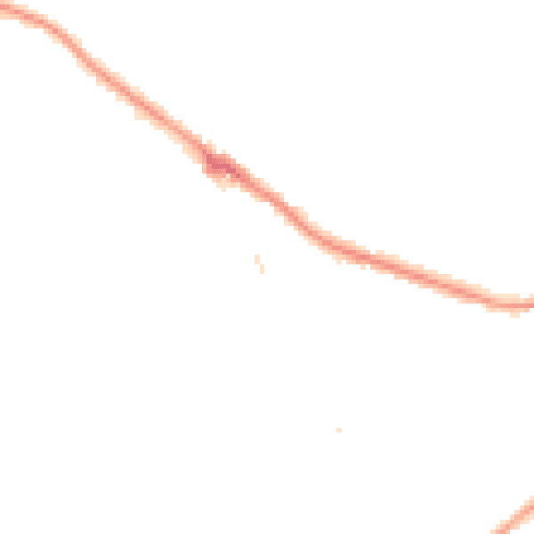 Night-time road noise heatmap for CR3 5NU