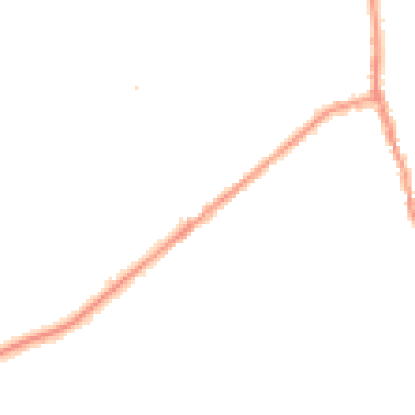 Night-time road noise heatmap for CR3 5PH