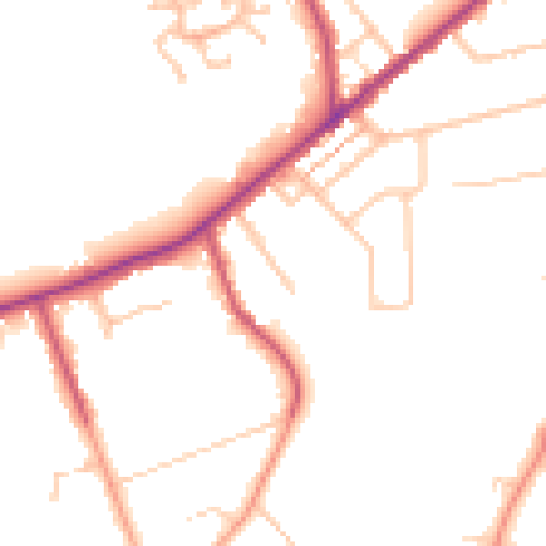 Daytime road noise heatmap for CR3 5PR