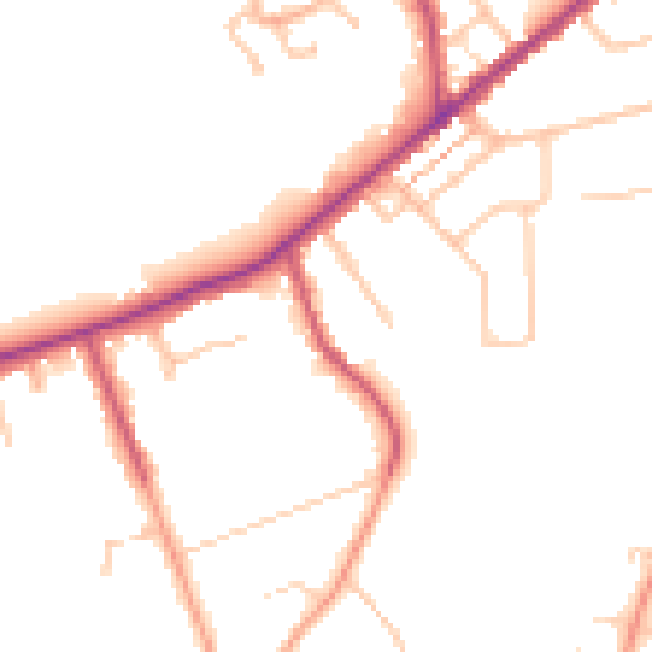 Daytime road noise heatmap for CR3 5PU