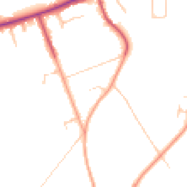 Daytime road noise heatmap for CR3 5PX