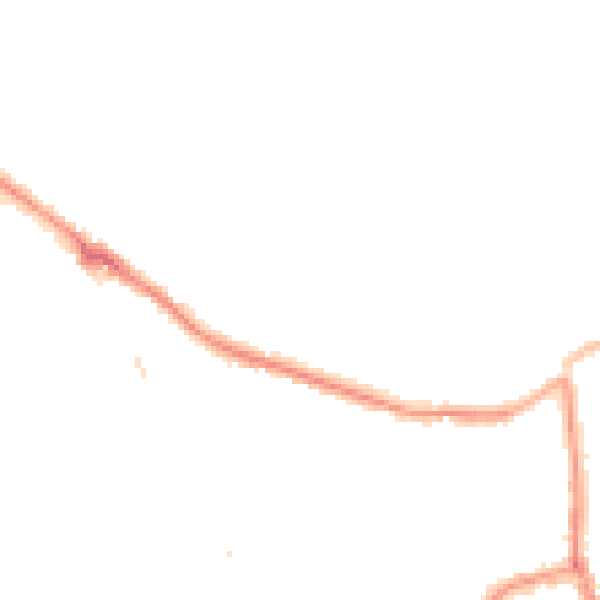 Night-time road noise heatmap for CR3 5SX