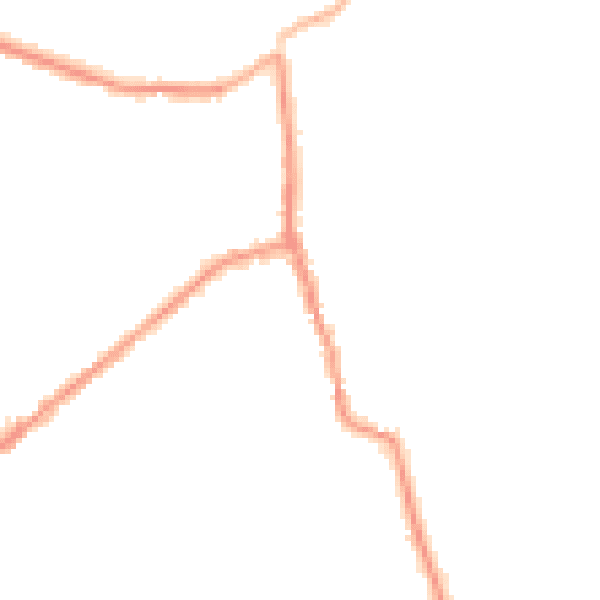 Night-time road noise heatmap for CR3 5UA