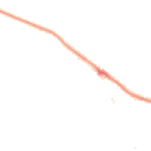 Night-time road noise heatmap for CR3 5ZG