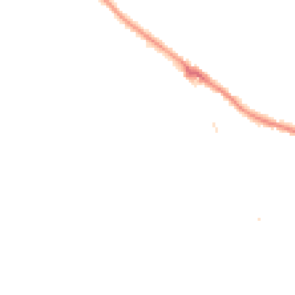 Night-time road noise heatmap for CR3 5ZU