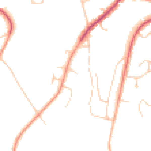 Daytime road noise heatmap for CR3 6AT