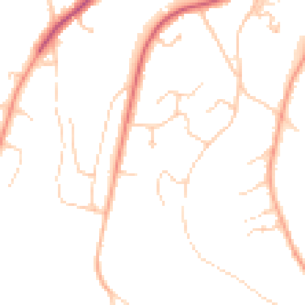 Daytime road noise heatmap for CR3 6BL