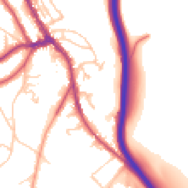 Daytime road noise heatmap for CR3 6BR