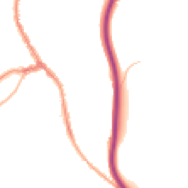 Night-time road noise heatmap for CR3 6DE