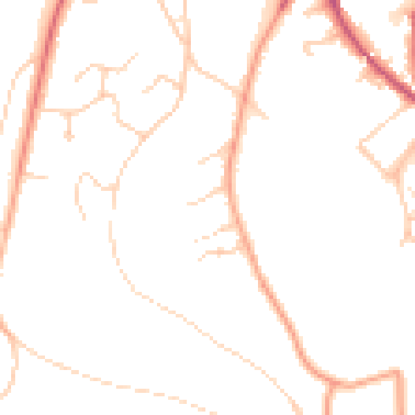 Daytime road noise heatmap for CR3 6DT