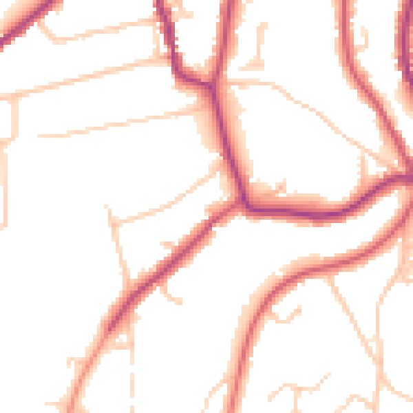 Daytime road noise heatmap for CR3 6FF