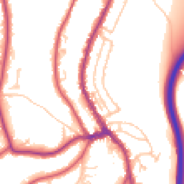 Daytime road noise heatmap for CR3 6LQ