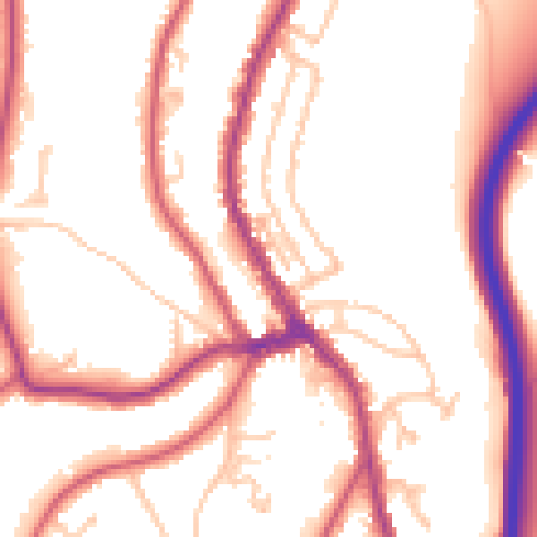 Daytime road noise heatmap for CR3 6QB