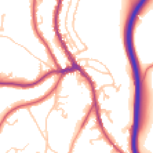 Daytime road noise heatmap for CR3 6RT