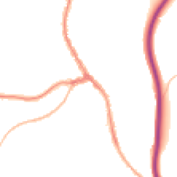 Night-time road noise heatmap for CR3 6RT