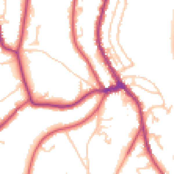 Daytime road noise heatmap for CR3 6SE