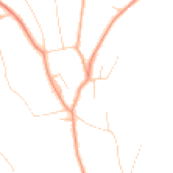 Daytime road noise heatmap for CR3 7BJ
