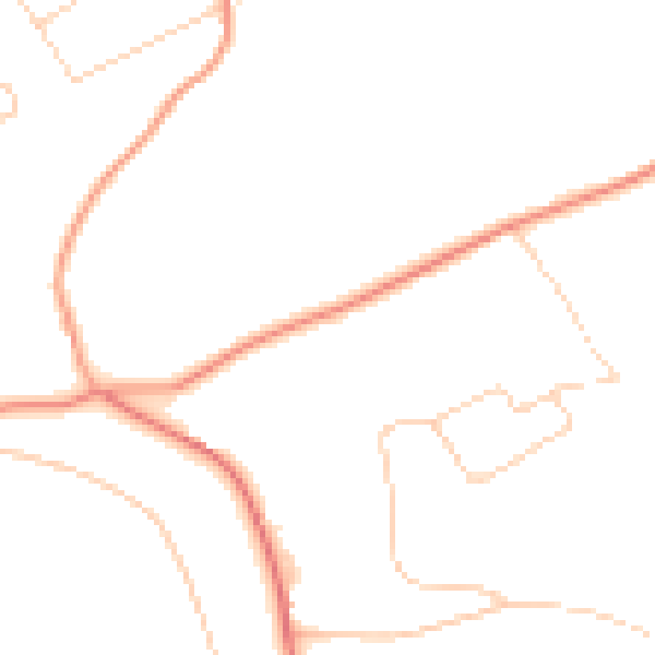 Daytime road noise heatmap for CR3 7HA