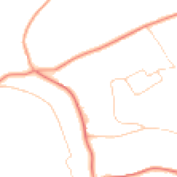 Daytime road noise heatmap for CR3 7LD
